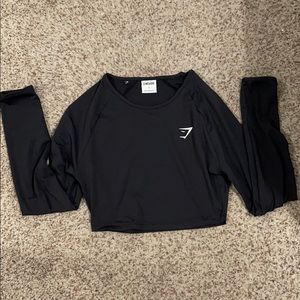 Gymshark TRAINING LONG SLEEVE CROP TOP size small